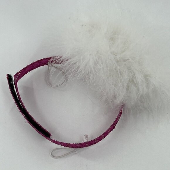 Build a Bear Ballerina Dancer Pink Glittery Leotard Feather Accent Boa Headband - Picture 5 of 8